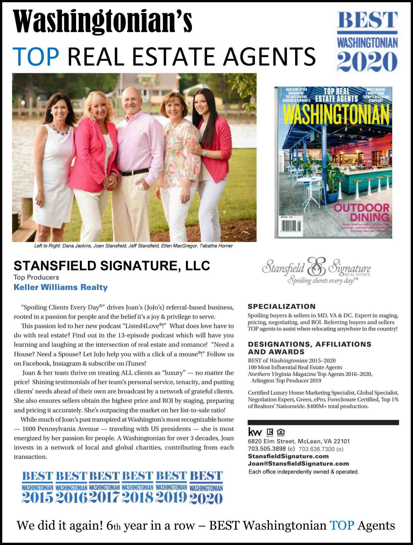 Stansfield Signature Real Estate Keller Williams McLean VA